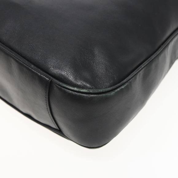 GUCCI Bamboo Hand Bag Leather 2way Black 001 1577 Auth 81330 - Picture 12 of 16